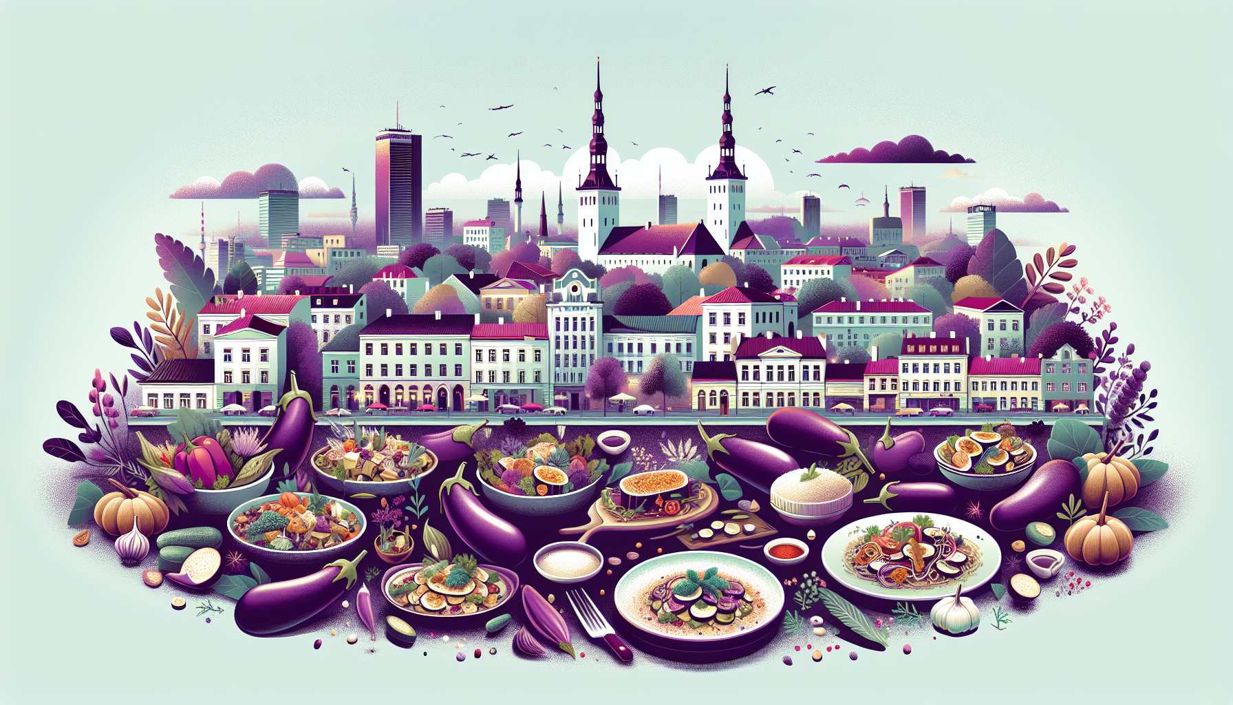 Лучшие рестораны Таллина с блюдами из баклажана