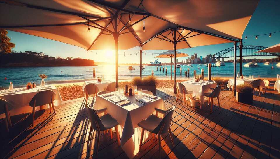 Beachside Dining with Outdoor Seating in Sydney>
