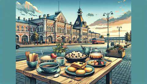 Завтраки рядом с железнодорожным вокзалом