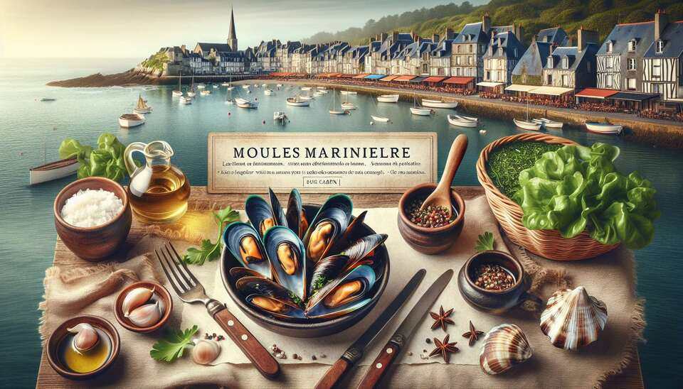 Délices de la mer à Carentan : Moules Marinières>