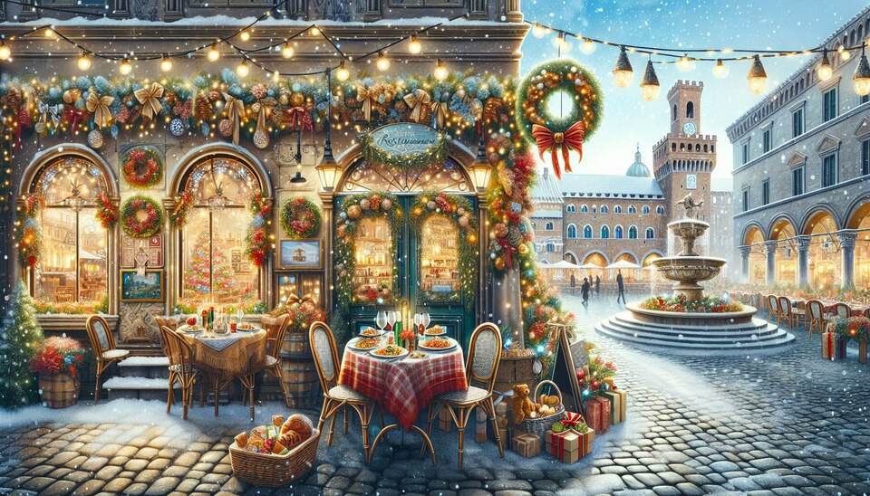 Italienische Restaurants mit festlichem Weihnachtsmenü>