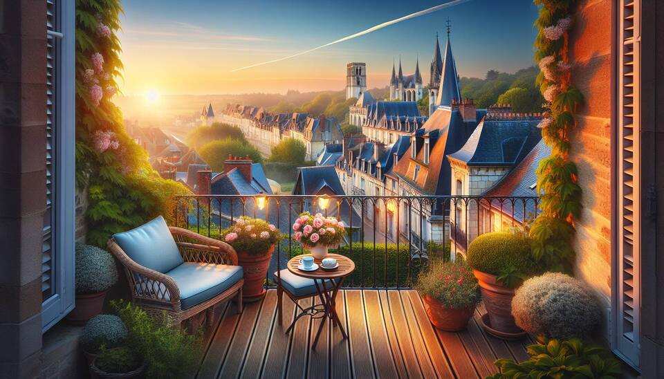 Détente unique sur terrasse à Évreux>
