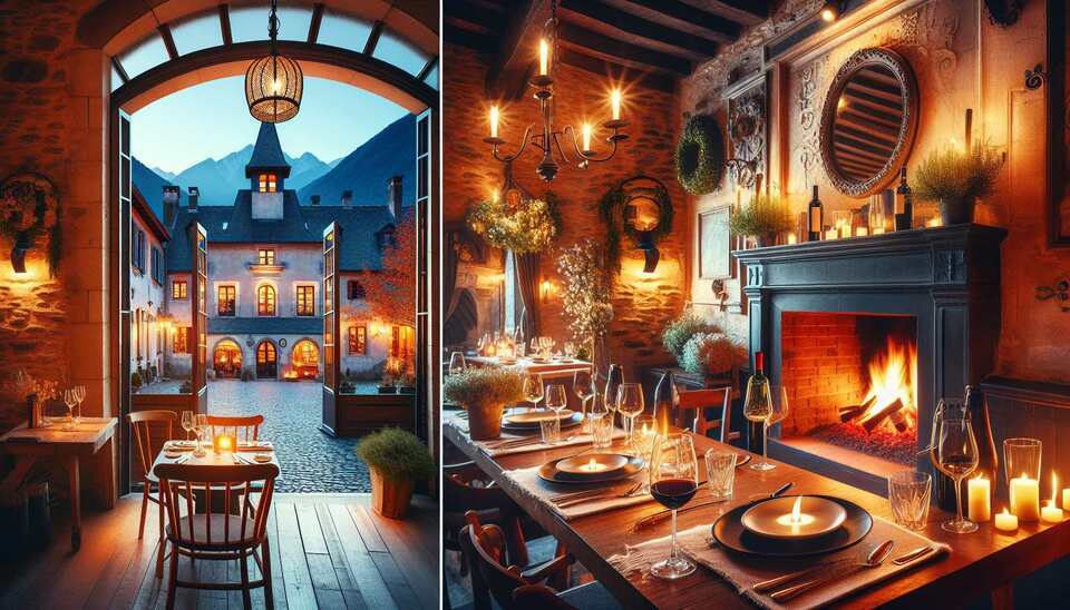 Découvrez des restaurants à Figeac avec cheminée>