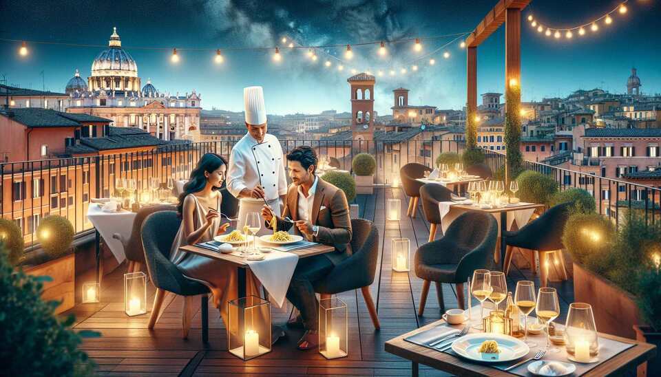 Ristoranti a Roma: Cena con Vista Panoramica sulla Terrazza>