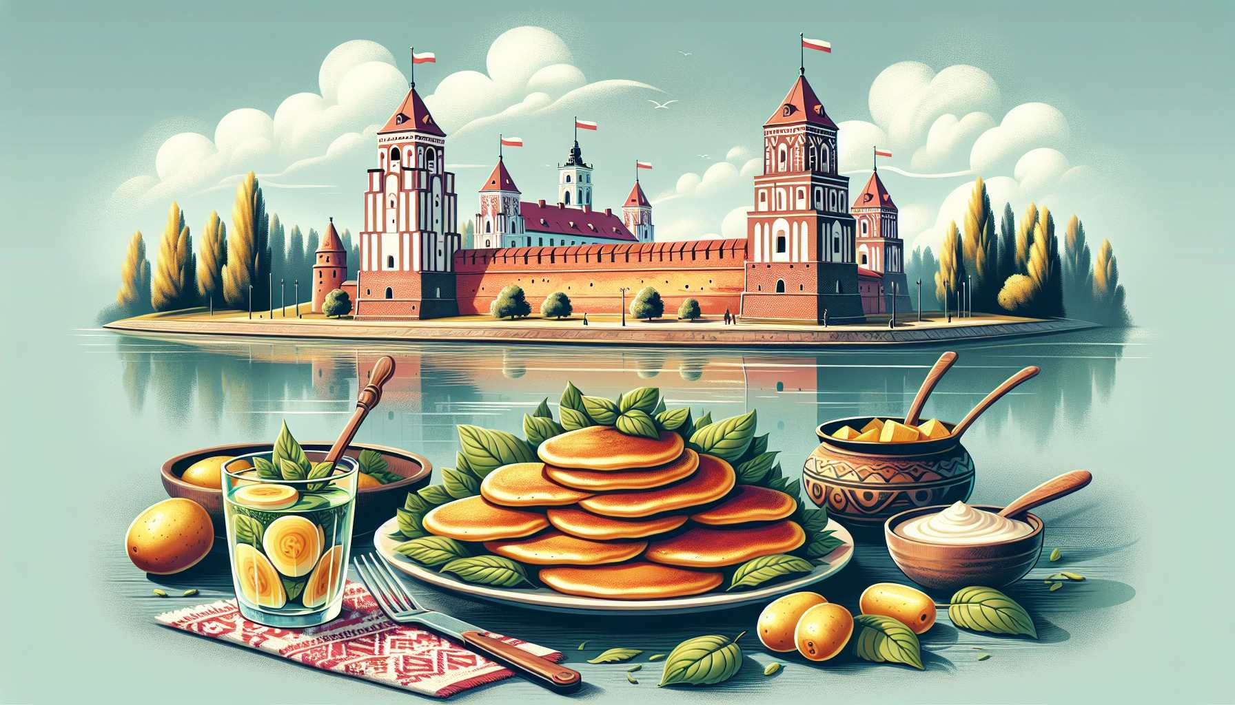 Вкусные драники рядом с Брестской крепостью