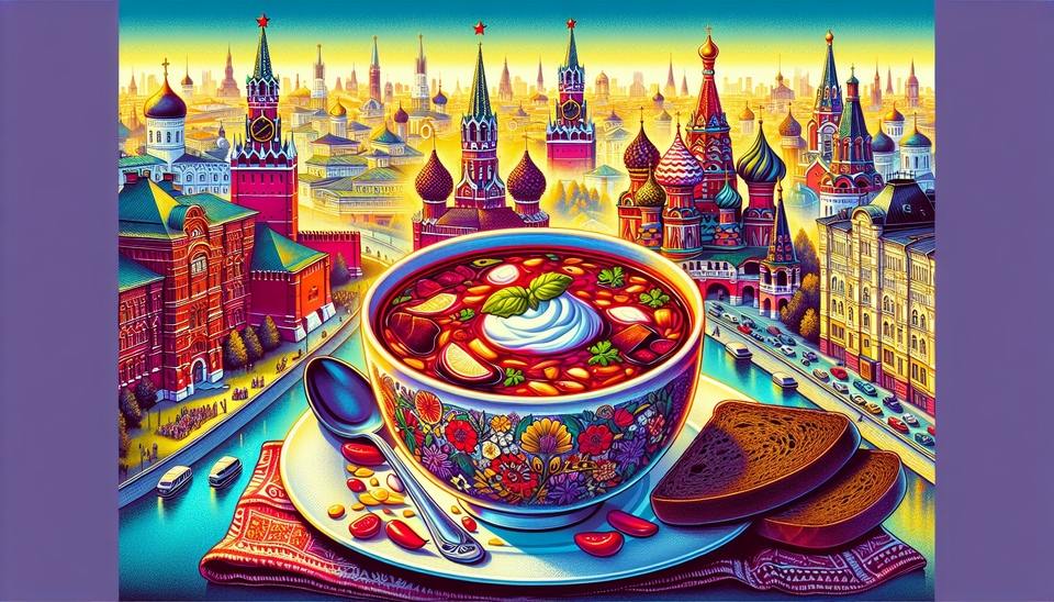 Вкусный борщ в лучших ресторанах Москвы!>
