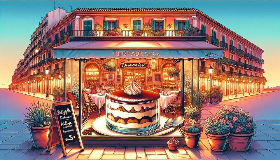 Deliciosos Restaurantes en Málaga con Tiramisu>