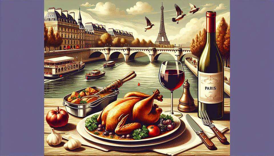 Découvrez les délices de Paris : Coq au Vin>