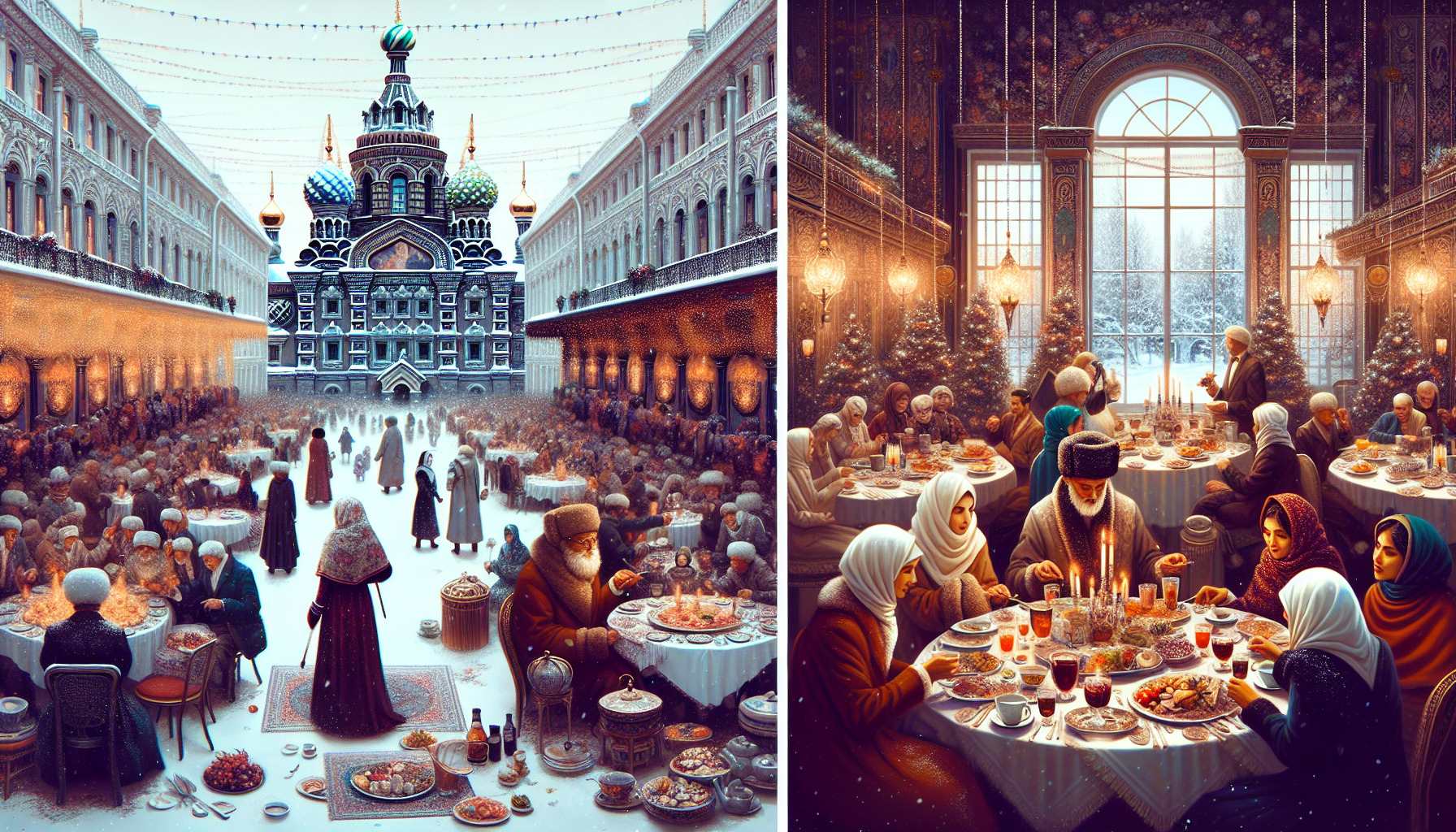 Бранчи и новогодние завтраки в Санкт-Петербурге