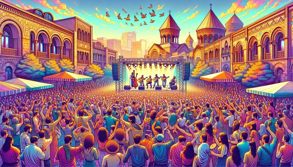 Наслаждайтесь шоу и живой музыкой в Ереване>