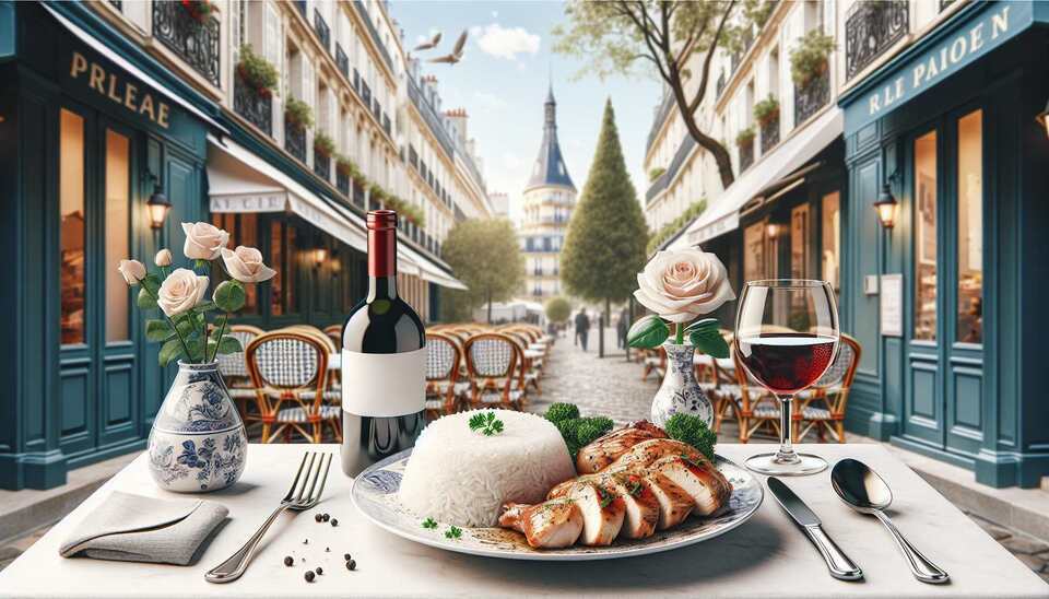 Savourez Paris : Riz et Poulet à la Carte>