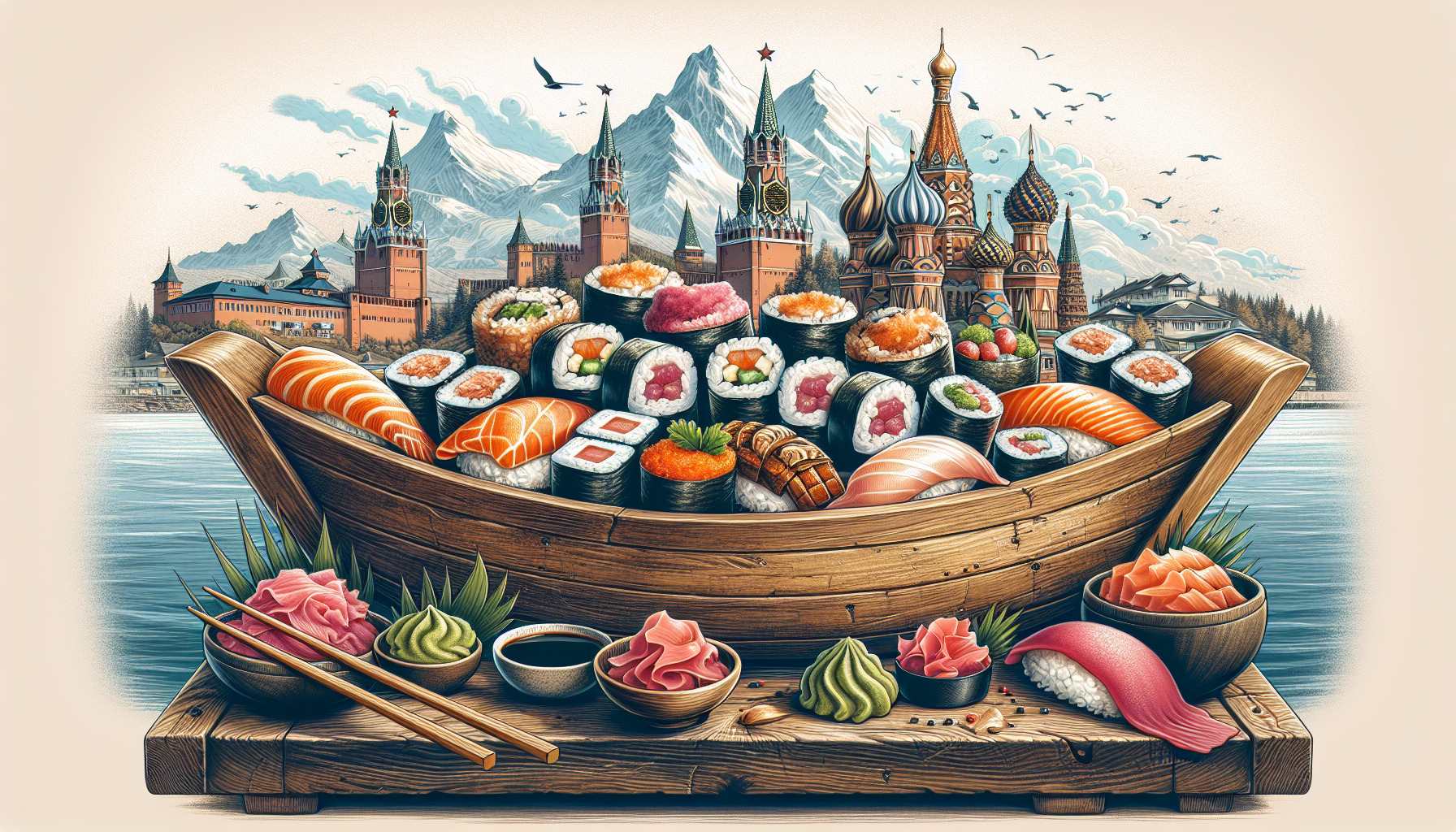 Откройте лучшие суши-рестораны в Южно-Сахалинске