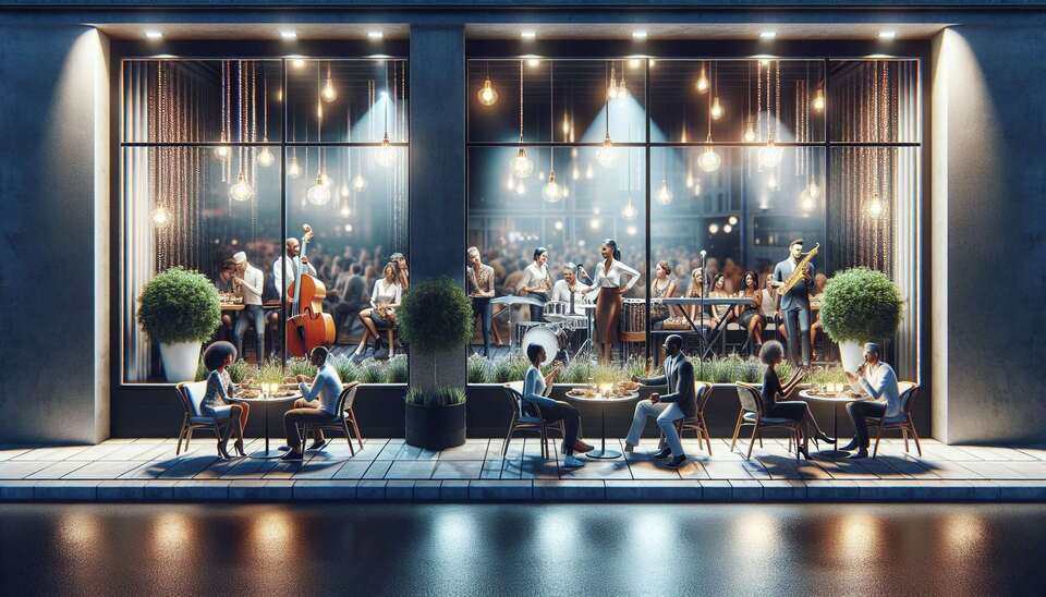 Restaurantes Modernos con Música en Vivo>