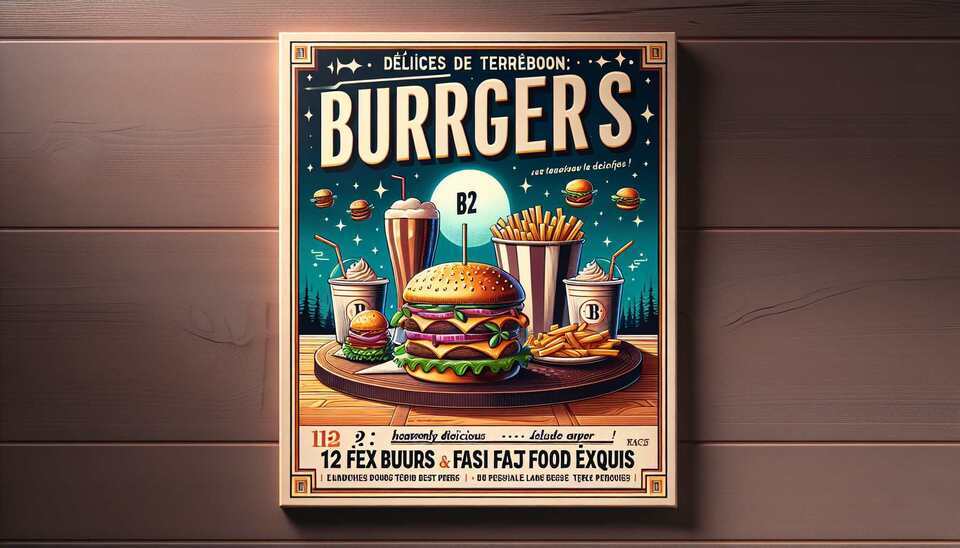 Délices de Terrebonne: Burgers B12 & Fast Food Exquis>