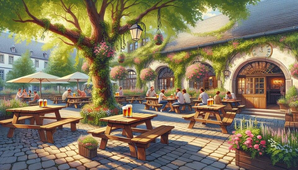 Entdecke charmante Biergärten in Ortenberg!>