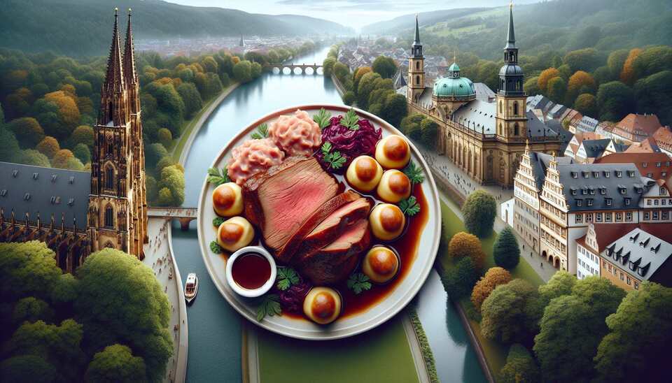 Entdecken Sie Sauerbraten-Genuss in Wiesbaden!>