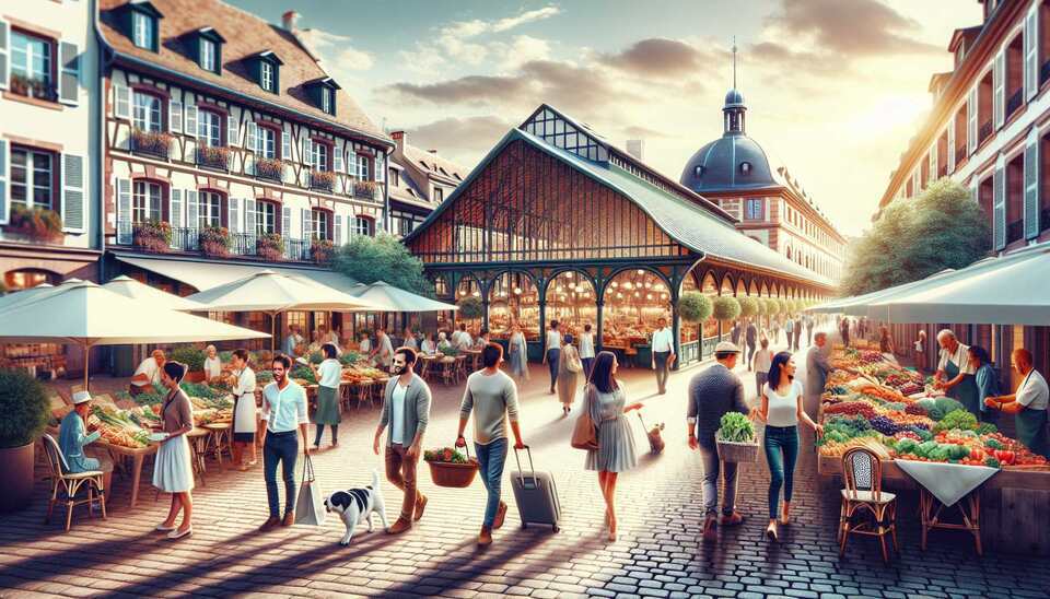 Restaurants à Strasbourg: marché, couvert>