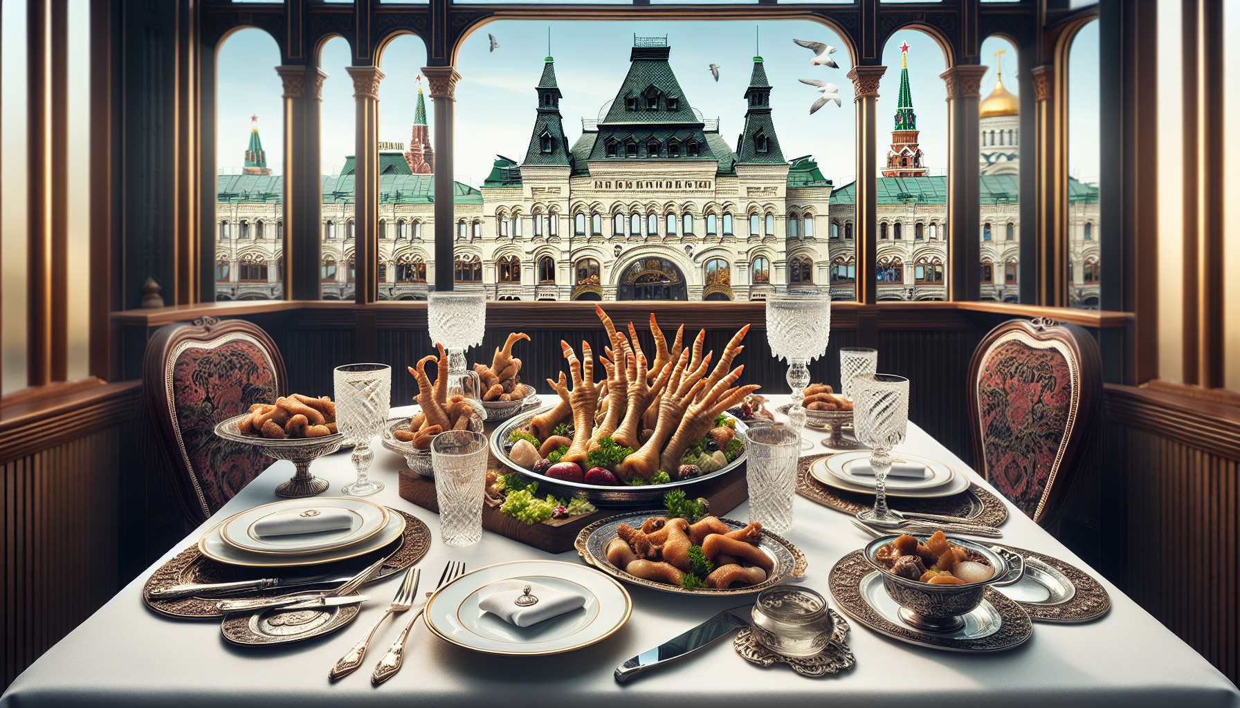Рестораны Москвы с блюдами из лапок