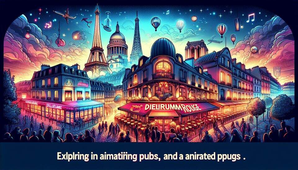Explorez les pubs animés de Paris: Delirium, Rouge & plus!>