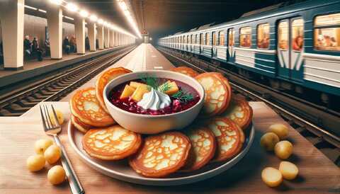 Вкусные драники и борщ у метро Молодёжная