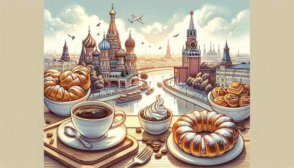 Лакомства в Москве: кофе и пирожные ждут вас!>