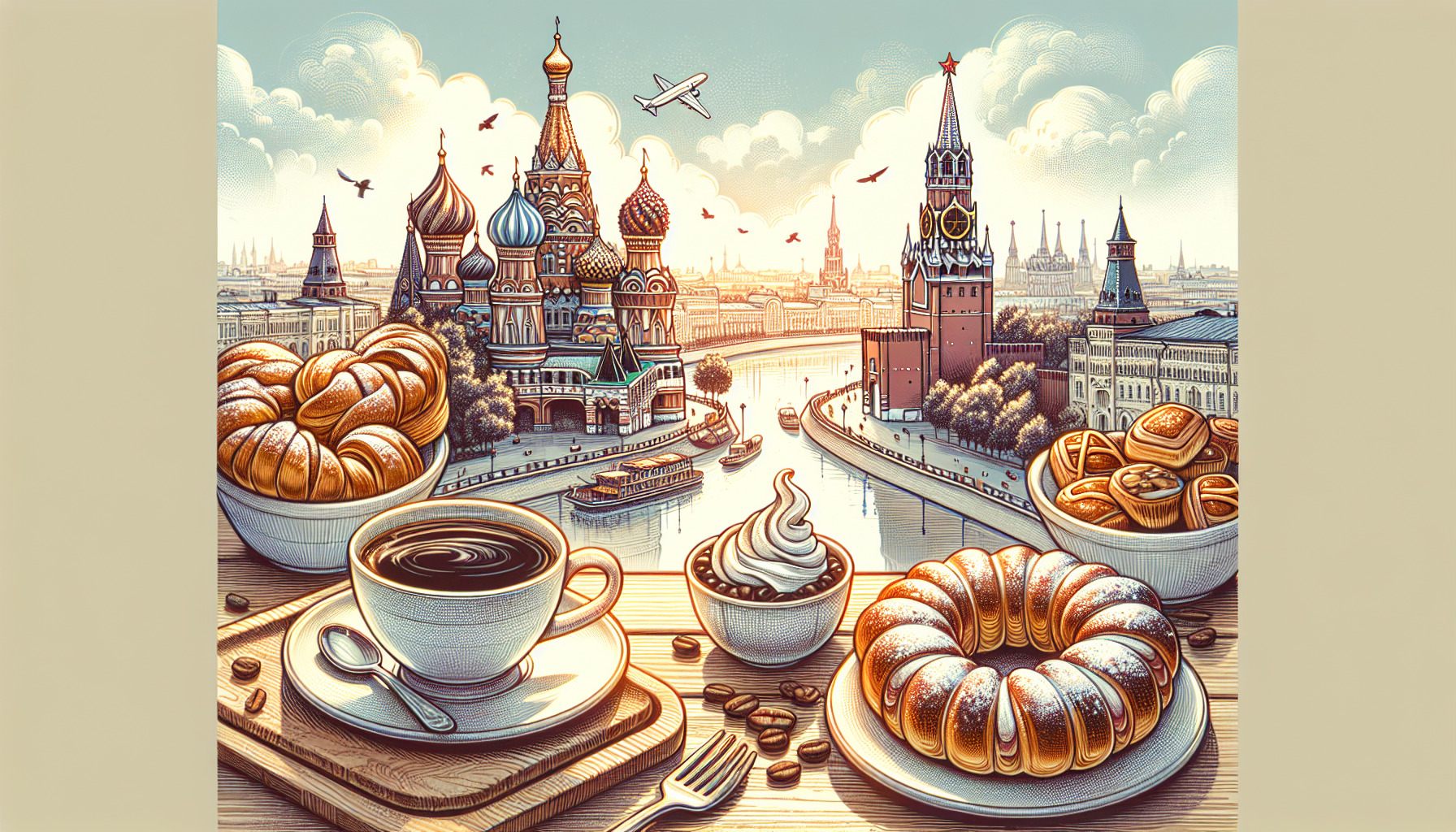 Лакомства в Москве: кофе и пирожные ждут вас!