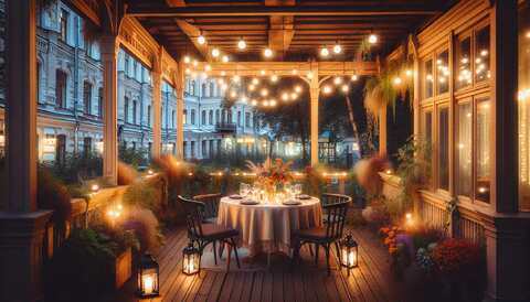 Обзор уютных веранд в Челябинске для романтического ужина