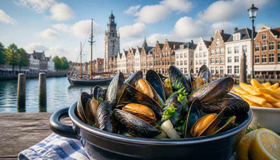 Ontdek de lekkerste gekookte mosselen in Middelburg>