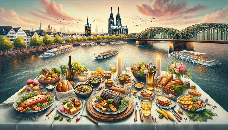Köstliches Essen mit Rheinblick in Köln entdecken>