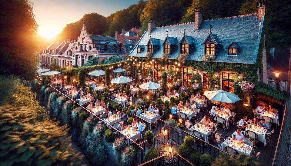 Restaurants charmants à Frameries avec jolie terrasse>