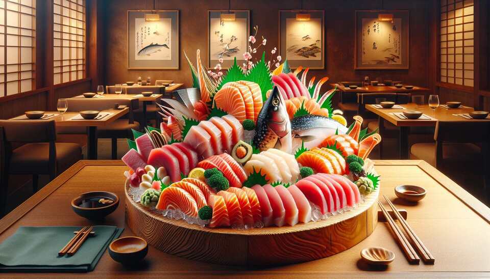 Вкусные сашими в ресторанах Уфы>