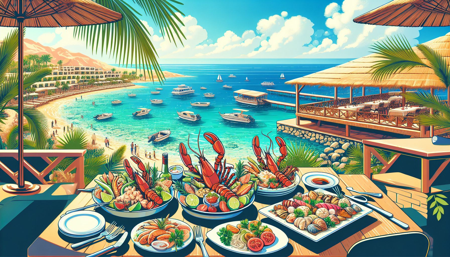 Рестораны с морепродуктами в Наама Бей