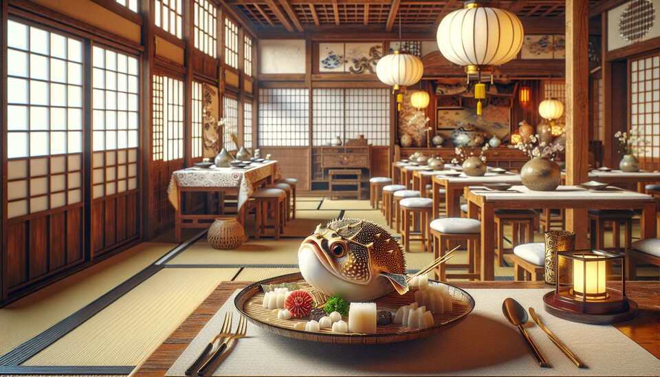 Entdecken Sie fugu in Kyotos japanischen Restaurants>