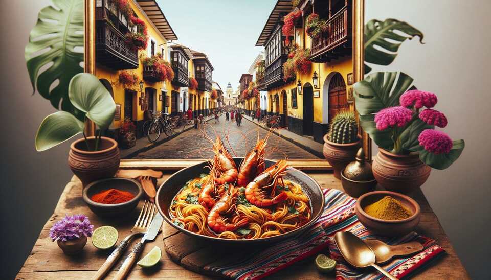 Delicias de Fideos y Langostinos en Lima>