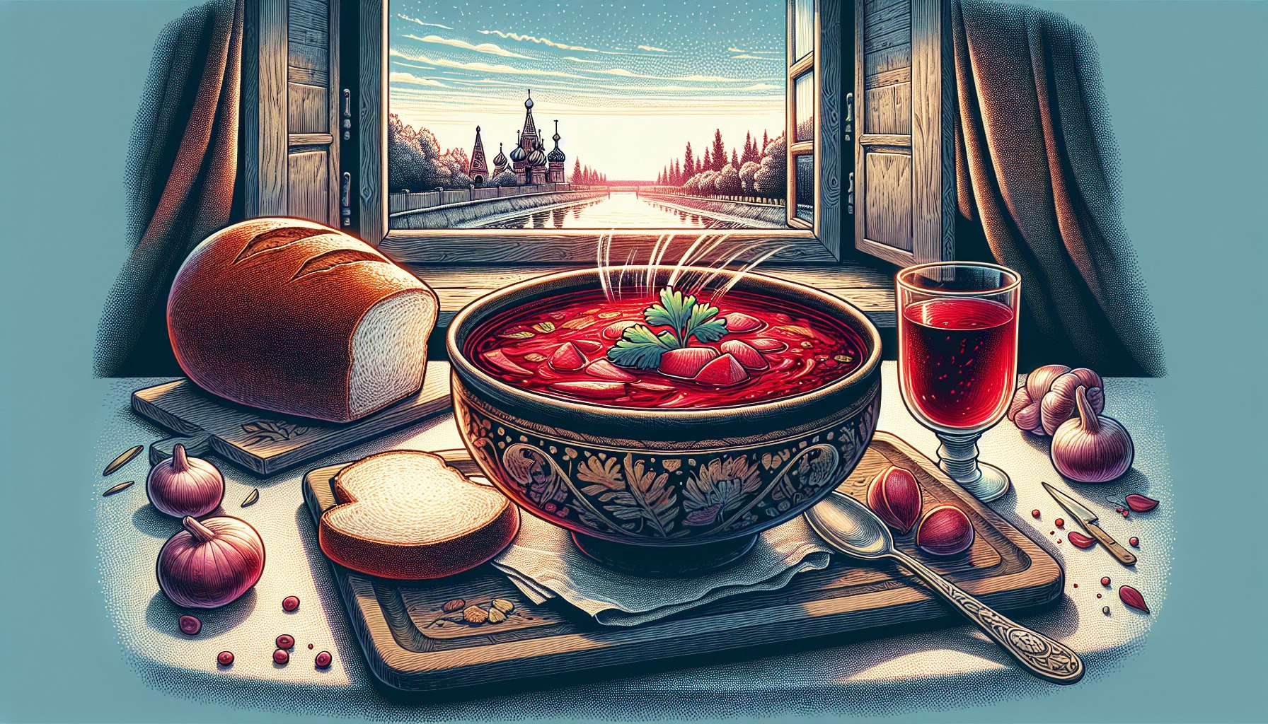 Вкуснейший борщ и хлеб в ресторанах Ярославля