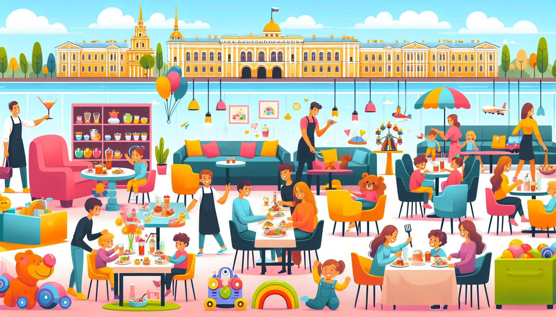 Комфортные рестораны для детей в Санкт-Петербурге