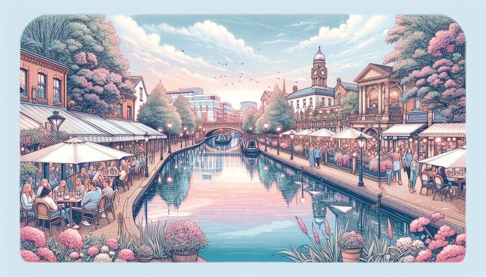 Dine with Canal-Side Views in Beautiful Walsall>
