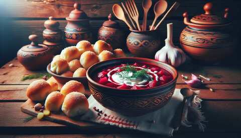 Вкуснейший борщ и пампушки в Липецке!