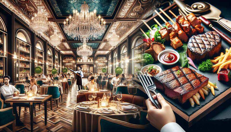 Изысканные рестораны с атмосферой и мясными блюдами>
