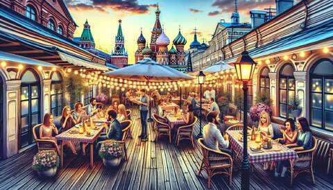 Привлекательные кафе Москвы для дня рождения