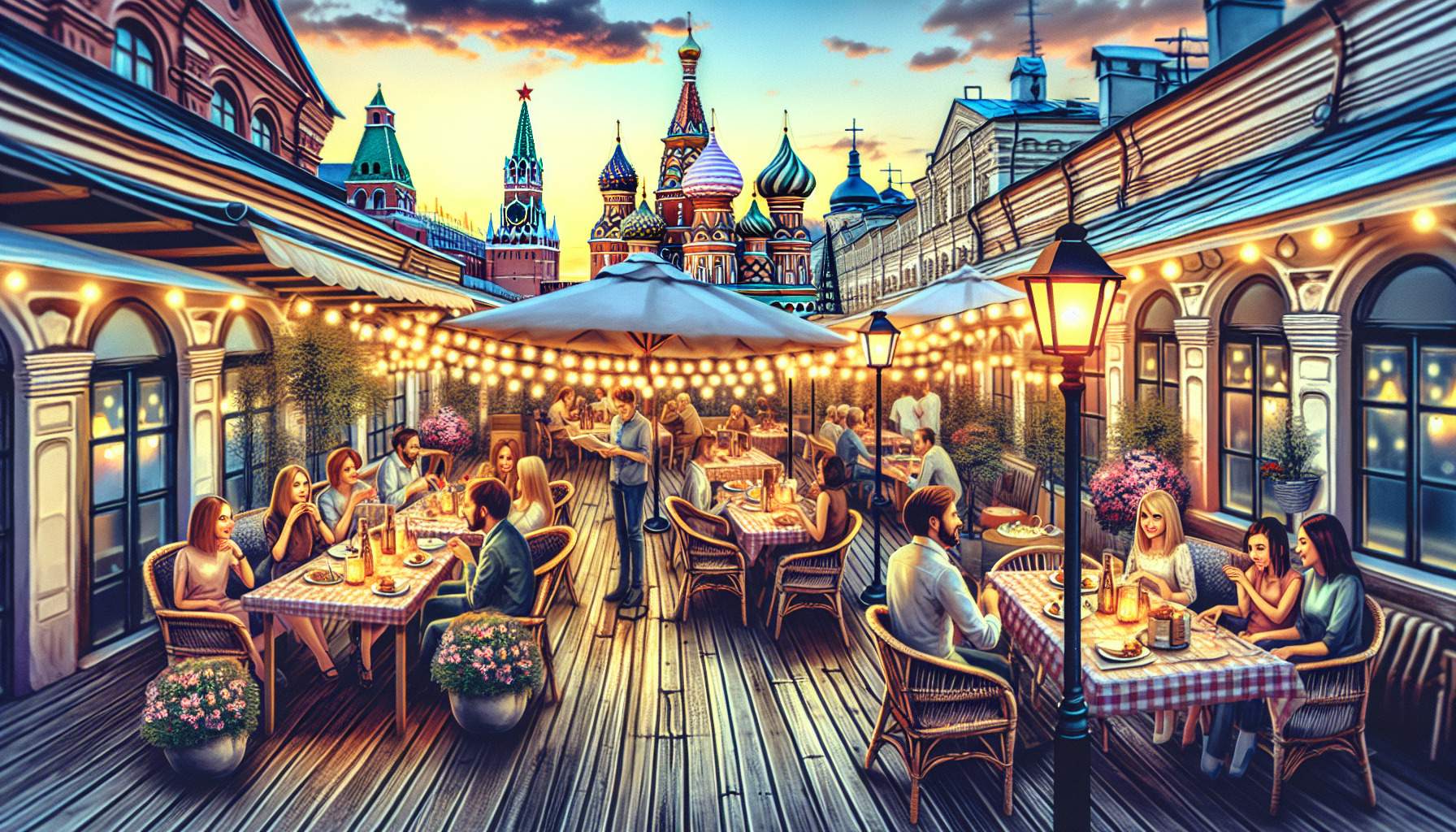 Привлекательные кафе Москвы для дня рождения