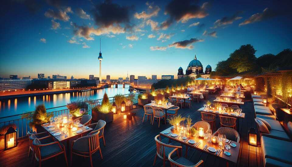 Charmante Berliner Terrassenlokale für ein gemütliches Abendessen>