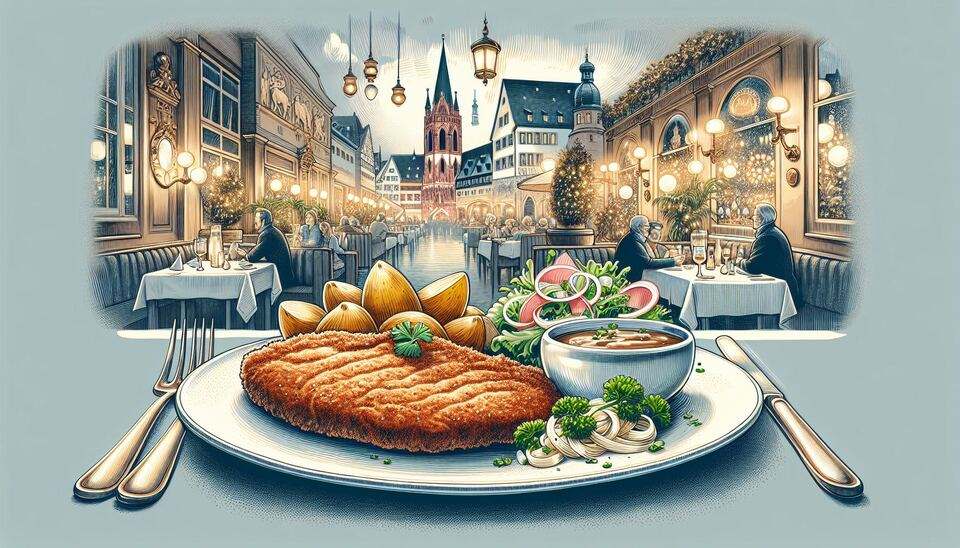 Frankfurter Restaurants: Günstiges Wiener Schnitzel>