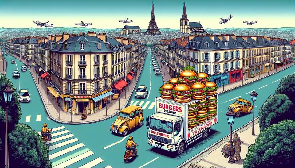 Délices de burgers livrés à Villeurbanne>