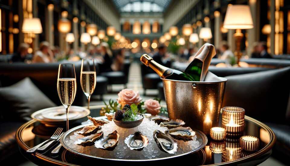 Kulinarischer Genuss in Frankfurt: Austern & Champagner>