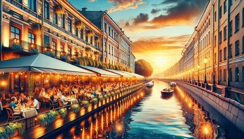 Рестораны у канала с прекрасным видом