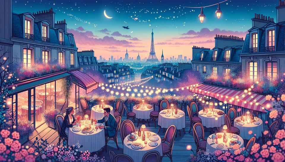Dîners Romantiques à Paris: Terrasses enchanteresses>