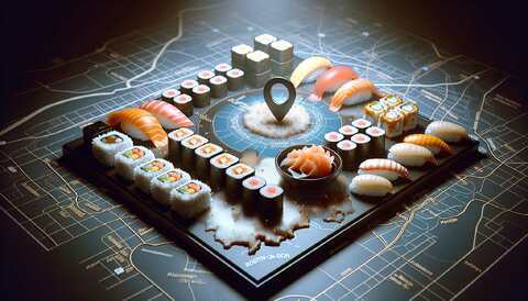 Вкусные суши рядом с Точка на карте