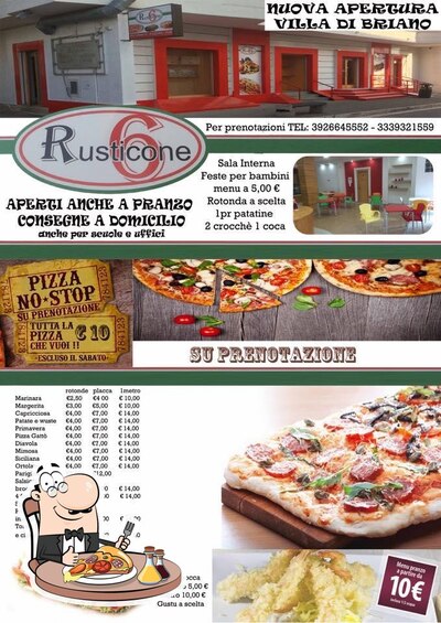 Prova una pizza al ristorante Rusticone