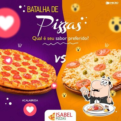 No Isabel Pizzas, você pode provar pizza